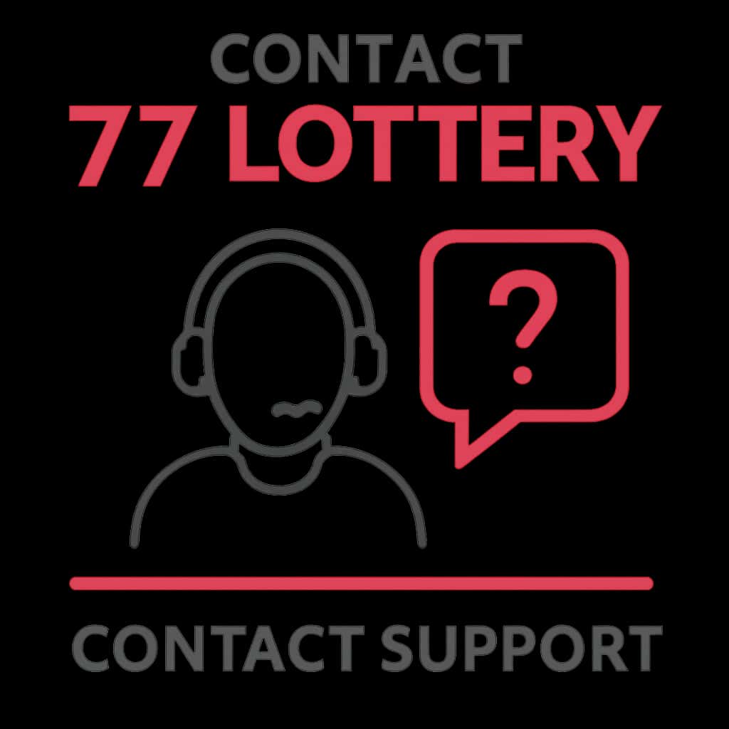 An educational diagram about Contact 77 Lottery Support.