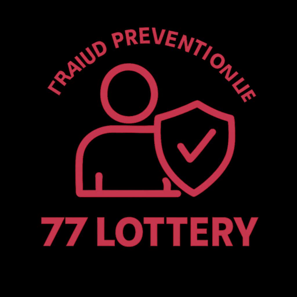 Simple badge illustrating Fraud Prevention in 77 Lottery.