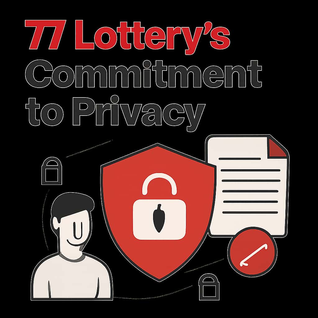 Diagram illustrating the privacy measures taken by 77 Lottery.