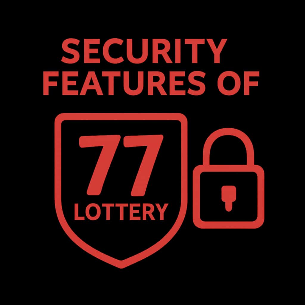 An icon representing the security features of 77 Lottery.