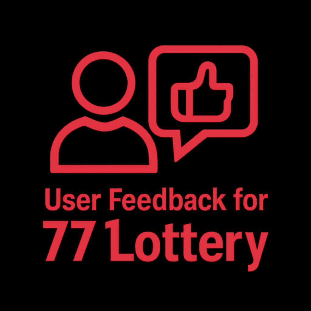 Icon representing user feedback resource for 77 Lottery.