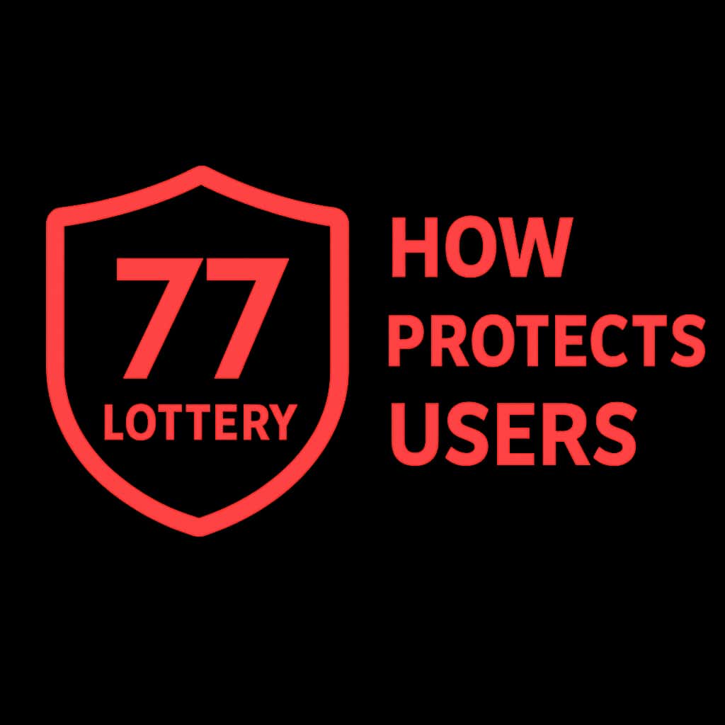 Icon representing user protection on 77 Lottery.