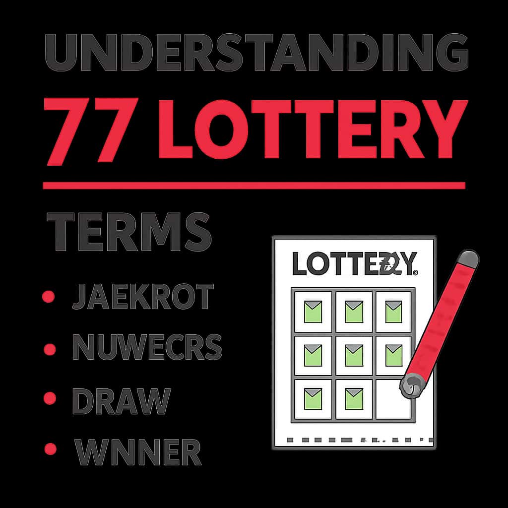 Diagram illustrating key components of 77 Lottery Terms.